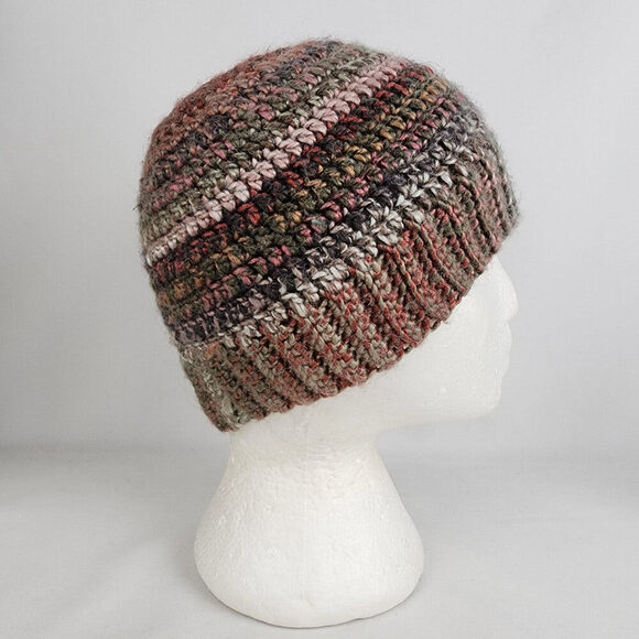 Handmade Pink Knit Pony Tail Toque - Picture 3 of 6